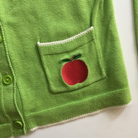 Little Bird green apple cardigan - Picture 3 of 4